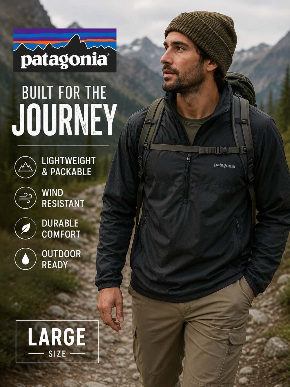 Patagonia Men's Large Black Insulated Jacket